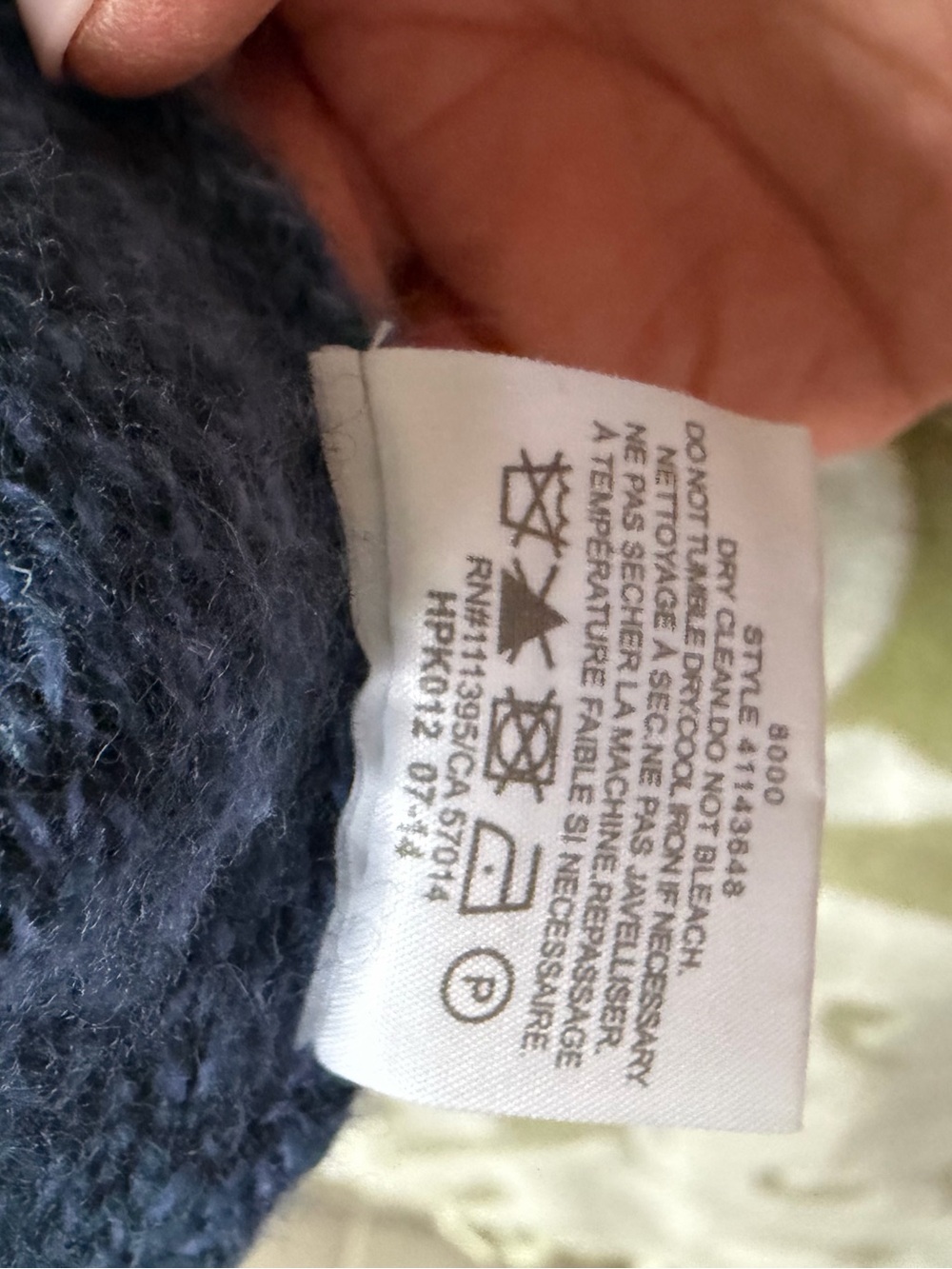 Tory Burch Slate Blue Turtleneck Sweater with Logo M - Picture 8 of 17